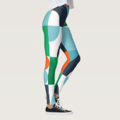 Abstrakte, einfache Formen Leggings (Rechts)