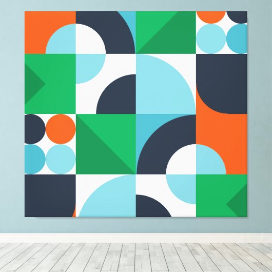 Abstrakte, einfache Formen Leinwanddruck (Insitu (Holzboden))