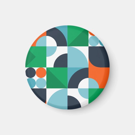 Abstrakte, einfache Formen Magnet (Vorne)