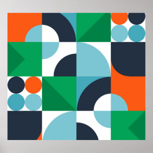 Abstrakte, einfache Formen Poster