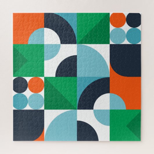 Abstrakte, einfache Formen Puzzle (Vertikal)