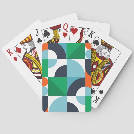 Abstrakte, einfache Formen Spielkarten (Rückseite)