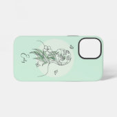 Abstrakte Einfache Linie Kunst Illustration iPhone Hülle (Rückseite (Horizontal))