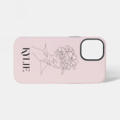 Abstrakte Einfache Linie Kunst Illustration iPhone Hülle (Rückseite (Horizontal))