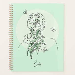 Abstrakte Einfache Linie Kunst Illustration Planer