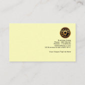 Abstrakte einfache Verkehrsampel Signaltaxi Visitenkarte (Rückseite)