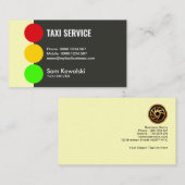 Abstrakte einfache Verkehrsampel Signaltaxi Visitenkarte (Vorne/Hinten)