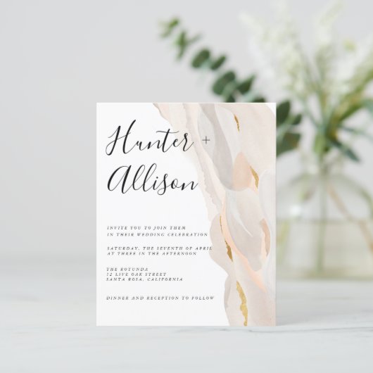 Abstrakte Einladung (Stehend Vorderseite)