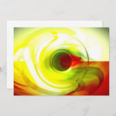 Abstrakte Einladung (Vorne/Hinten)