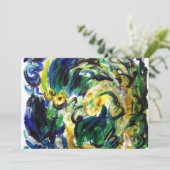 Abstrakte Einladung "Frühlingsreif" (Stehend Vorderseite)