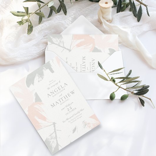 Abstrakte Einladung im Frühjahr