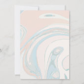 Abstrakte Einladung von Blue Coral (Rückseite)