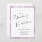 Abstrakte Einladung von Pflaume (Vorne/Hinten)