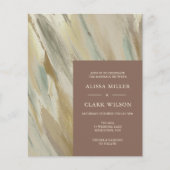 ABSTRAKTE Einladung zum Hochzeitsfeiern (Vorderseite)