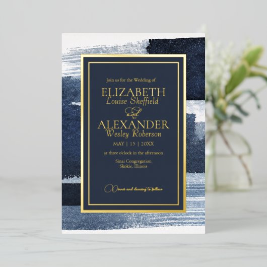 Abstrakte Einladungen zu Hochzeiten | Foto Blue Gi (Stehend vorne)