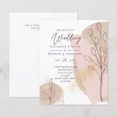 ABSTRAKTE Einladungen zu Hochzeiten im Rahmen des  (Vorne/Hinten)