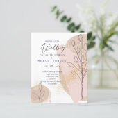 ABSTRAKTE Einladungen zu Hochzeiten im Rahmen des  (Stehend Vorderseite)