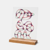 Abstrakte Einrichtung aus Glas Acrylschild (Winkel)