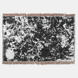 Abstrakte Eisbildung in Schwarz und Weiß Decke