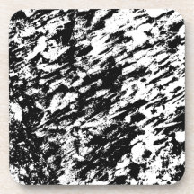 Abstrakte Eisbildung in Schwarz und Weiß