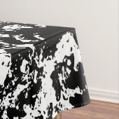 Abstrakte Eisbildung in Schwarz und Weiß Tischdecke (Beispiel)