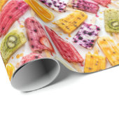Abstrakte Eisfruchtlutscher Geschenkpapier (Rolleneckpunkt)
