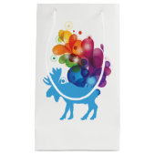 Abstrakte Elch-Geschenktasche Kleine Geschenktüte (Vorderseite)
