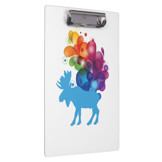 Abstrakte Elchklammer Klemmbrett (Rechts)