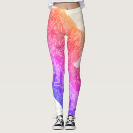 Abstrakte Elefant-Leggings Leggings