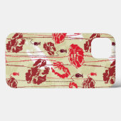Abstrakte Elegance Blumenmuster 2 Case-Mate iPhone Hülle (Rückseite (Horizontal))
