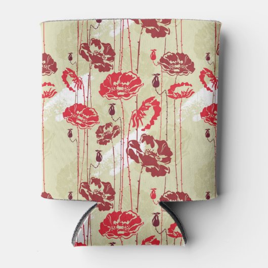 Abstrakte Elegance Blumenmuster 2 Dosenkühler (Vorderseite)