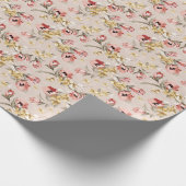 Abstrakte Elegance Blumenmuster 3 Geschenkpapier (Ecke)