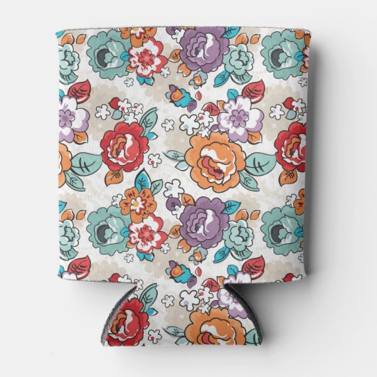 Abstrakte Elegance Blumenmuster 5 Dosenkühler (Vorderseite)