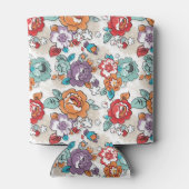 Abstrakte Elegance Blumenmuster 5 Dosenkühler (Rückseite)