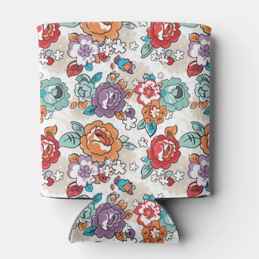 Abstrakte Elegance Blumenmuster 5 Dosenkühler (Rückseite)