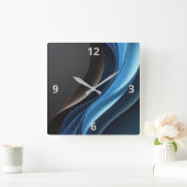 Abstrakte Elegance individuell anpassbare Uhr (Zuhause)