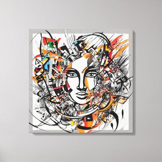 Abstrakte Elegance Stretched Canvas Print Leinwanddruck (Vorderseite)