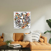 Abstrakte Elegance Stretched Canvas Print Leinwanddruck