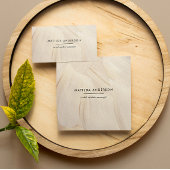 Abstrakte Elegant, einfach gestrichen Quadratische Visitenkarte