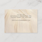 Abstrakte Elegant, einfach gestrichen Visitenkarte (Rückseite)