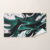 Abstrakte, elegante Fließstruktur aus flüssigem Ma Badhandtuch Set (Handtuch)