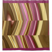 Abstrakte, elegante Fließstruktur aus flüssigem Ma Duschvorhang (Vorderseite)