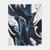 Abstrakte, elegante Fließstruktur aus flüssigem Ma Fleecedecke (Vorderseite)