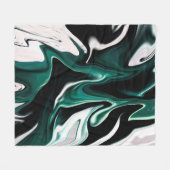 Abstrakte, elegante Fließstruktur aus flüssigem Ma Fleecedecke (Vorderseite (Horizontal))