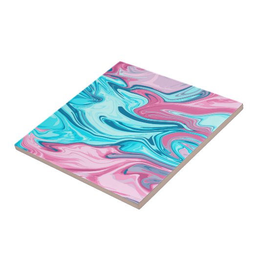 Abstrakte, elegante Fließstruktur aus flüssigem Ma Fliese (Seite)