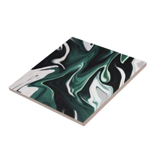 Abstrakte, elegante Fließstruktur aus flüssigem Ma Fliese (Seite)