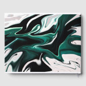 Abstrakte, elegante Fließstruktur aus flüssigem Ma Gästebuch (Rückseite)