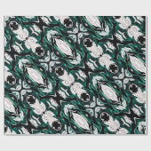 Abstrakte, elegante Fließstruktur aus flüssigem Ma Geschenkpapier (Flach)