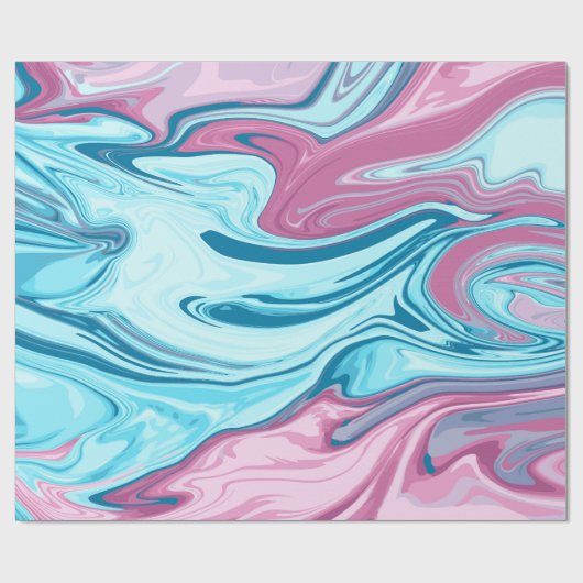 Abstrakte, elegante Fließstruktur aus flüssigem Ma Geschenkpapier (Flach)