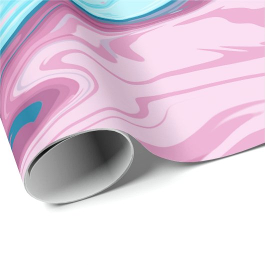 Abstrakte, elegante Fließstruktur aus flüssigem Ma Geschenkpapier (Rolleneckpunkt)